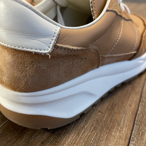 Common Projects | Tan Track 80 Leather Designer Sneaker Women’s 39 US 8.5 - Picture 12 of 12